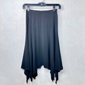 Body Wrappers Handkerchief Hem Skirt Womens Small Black Excellent Dance Goth